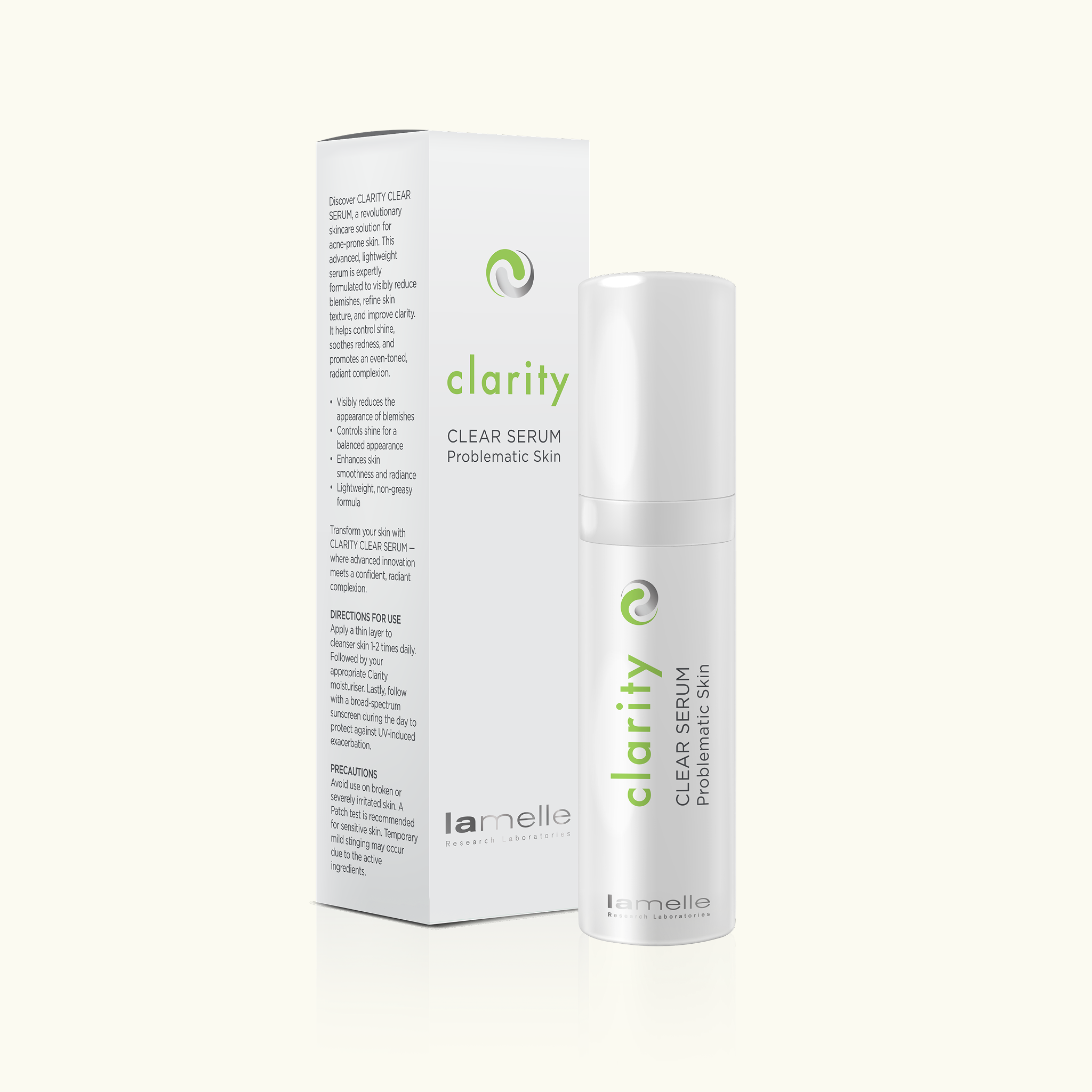 Lamelle Clarity Clear Serum 30ml with packaging